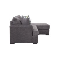 American Furniture Classics Sofa with Chaise Dark GrayDark Charcoal