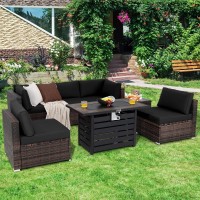 Tangkula 7-Piece Outdoor Patio Furniture Set With 42