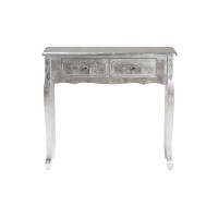 Baxton Studio Newton Classic and Traditional Silver Finsihed Wood 2Drawer Console Table