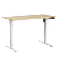 Sweetcrispy Electric Standing Desk,48 X 24In Adjustable Height Electric Stand Up Desk Standing Computer Desk Home Office Desk Ergonomic Workstation With 3 Memory Controller, Bamboo Texture