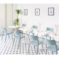 Lagoon La Vie 7201 Stackable Dining Chair - 2 Pcs/Set (Baby Blue)