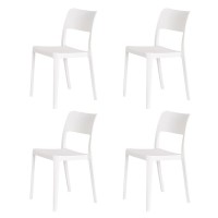 Lagoon La Vie 7201 Stackable Dining Chair - 2 Pcs/Set (White)