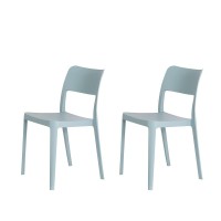 Lagoon La Vie 7201 Stackable Polypropylene Dining Chair - 2 Pieces/Set (Pistache)