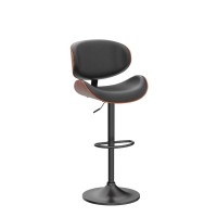 Yafiti Swivel Bar Stools Set Of 2 For Kitchen Counter Adjustable Bentwood Barstools Modern Pu Leather Upholstered Bar Chair Wi