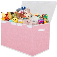 Pantryily Toy Storage Box For Girls, Large Kids Toy Chest Boxes Organizers And Storage 24.5