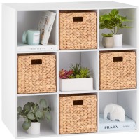 Best Choice Products 9Cube Storage Organizer 11In Shelf Opening Bookcase Display Shelf Customizable W 3 Removable Back Pan