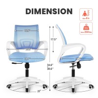 Neo Chair Office Chair Computer Desk Chair Gaming - Ergonomic Mid Back Cushion Lumbar Support With Wheels Comfortable Blue Mesh Racing Seat Adjustable Swivel Rolling Home Executive