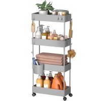 Pipishell Slim Storage Cart With Wheels Bathroom Cart Organizer Bathroom Storage Small Rolling Cart For Bathroom Laundry Room