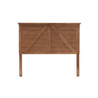 Baxton Studio Yorick Classic and Traditional Ash Walnut Finished Wood Queen Size Headboard