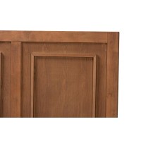 Baxton Studio Giordano Classic and Traditional Ash Walnut Finished Wood Full Size Headboard