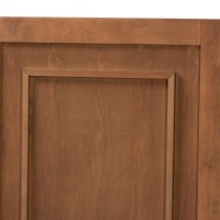 Baxton Studio Giordano Classic and Traditional Ash Walnut Finished Wood Queen Size Headboard