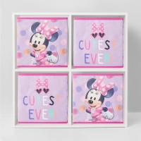 Idea Nuova Disney Minnie Mouse Set Of Two Spacious Collapsible Storage Cubes, 10