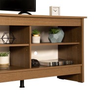 Madesa Tv Stand With 6 Shelves And Cable Management, For Tvs Up To 75 Inches, Wood Tv Bench, 23??H X 14