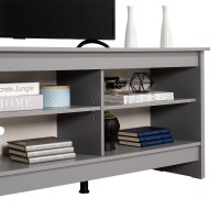 Madesa Tv Stand With 6 Shelves And Cable Management, For Tvs Up To 75 Inches, Wood Tv Bench, 23??H X 14