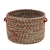 Holiday Tweed Braided Basket Holiday Blend 12x12x8