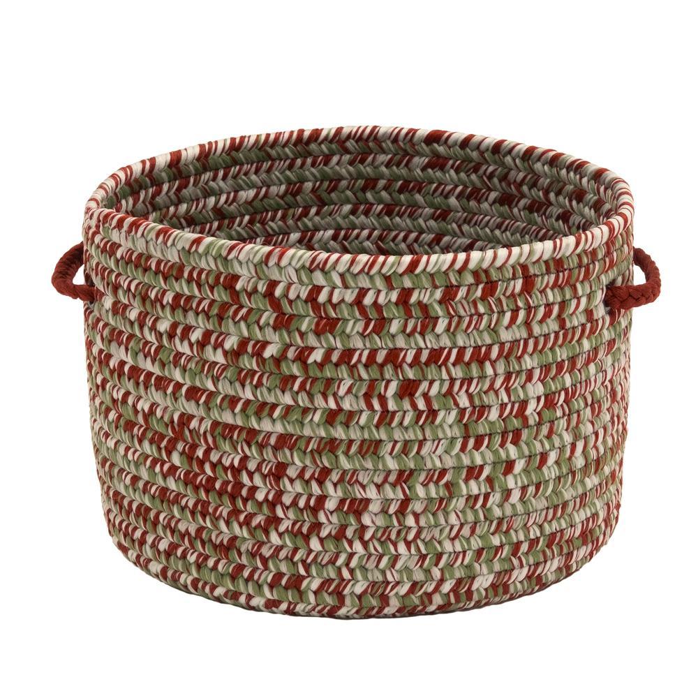 Holiday Tweed Braided Basket Holiday Blend 14x14x10