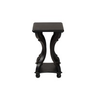 Baxton Studio Cianna Classic and Traditional Black Wood End Table