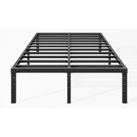 Hafenpo 18 Inch Bed Frame - Durable Platform Non-Slip Metal Bed Frame No Box Spring Needed Heavy Duty King Size Bed Frame Easy Assembly Strong Bearing Capacity