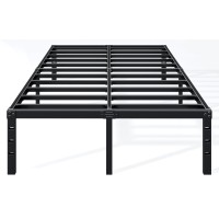 Hafenpo 14 Inch Full Bed Frame - Durable Platform Bed Frame Non-Slip Metal Bed Frame No Box Spring Needed Heavy Duty Full Size Bed Frame Easy Assembly Strong Bearing Capacity