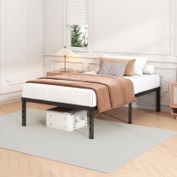 Hafenpo 14 Inch Twin Bed Frame Sturdy Platform Bed Frame Metal Bed Frame No Box Spring Needed Heavy Duty Twin Size Bed Frame E