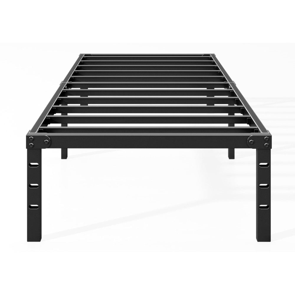 Hafenpo 18 Inch Twin Bed Frame - Durable Platform Bed Frame Non-Slip Metal Bed Frame No Box Spring Needed Heavy Duty Twin Size Bed Frame Easy Assembly Strong Bearing Capacity