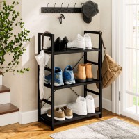 Numenn 3 Tier Bookshelf Bookcase Shelf Storage Organizer Modern Book Shelf For Bedroom Living Room And Home Office Black