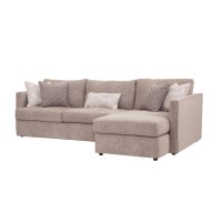 American Furniture L Shaped Sectional Sofa w 5 Accent Pillows