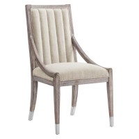 Maison French Vintage Tufted Fabric Dining Armchairs Set of 2 Beige