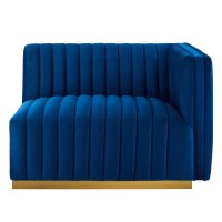 Conjure Channel Tufted Performance Velvet RightArm Chair