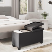 Storage Ottoman Bench With Storage Bins 30In Storage Bench For Bedroom End Of Bed Folding Foot Rest Ottoman With Storage For