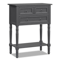 Giantex Console Table With 3 Drawers, 24