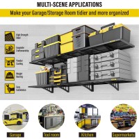 Aecxm 4Pack164X4Ft Garage Storage Rack Floating Wall Shelves Garage Shelves Heavy Duty Sturdy Wall Shelves Wall Mounted Shelve