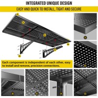 Aecxm 4Pack164X4Ft Garage Storage Rack Floating Wall Shelves Garage Shelves Heavy Duty Sturdy Wall Shelves Wall Mounted Shelve