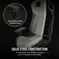 Corsair T3 Rush (2023) Gaming Chair, One Size, Gray And Charcoal