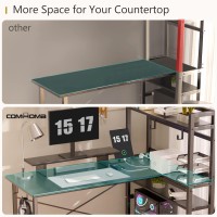 Comhoma Gaming L Shaped Computer Desk, 55