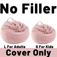 Lpmoera Stuffed Animal Storage Bean Bag Chair Cover No Filler For Kids And Adultspets Dogscats Lazy Bedssoft Premium Cordur