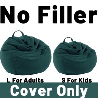 Lpmoera Stuffed Animal Storage Bean Bag Chair Cover No Filler For Kids And Adultspets Dogscats Lazy Bedssoft Premium Cordur