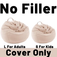 Lpmoera Stuffed Animal Storage Bean Bag Chair Cover No Filler For Kids And Adultspets Dogscats Lazy Bedssoft Premium Cordur