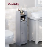 Vasagle Small Bathroom Storage Corner Floor Cabinet With Door And Shelves Bathroom Storage Organizer Narrow Bathroom Toilet Pa