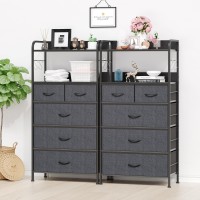 Jojoka Dresser For Bedroom With 5 Drawers Dressers Chests Of Drawers For Hallway Entryway Storage Organizer Unit With Fabri