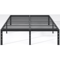 New Jeto Metal Bed Frame-Simple And Atmospheric Metal Platform Bed Frame, Storage Space Under The Bed Heavy Duty Frame Bed, Durable Full Size Bed Frame, 18 Inch, Full