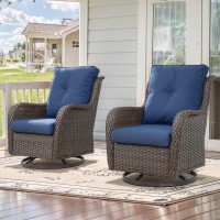 Belord Outdoor Swivel Rcoker Patio Chairs Outdoor Swivel Patio Chairs Set Of 2 Wicker Chair Patio Furniture Sets With Covered