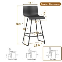 Pointant Bar Stools Set Of 4 Bar Stools Counter Height Bar Stools Modern Swivel Bar Stools Bar Chairs With Back Plastic 30