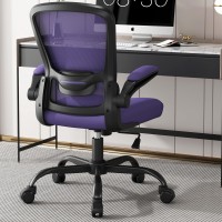 Office Chair, Ergonomic Desk Chair With Adjustable Lumbar Support, High Back Mesh Computer Chair With Flip-Up Armrests-Bifma Passed Task Chairs, Executive Chair For Home Office