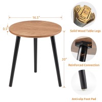 Apicizon Small Round Side Table Nightstand End Table For Small Spaces Bedroom Living Room Easy Assembly Modern Bedside Table