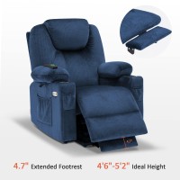 Mcombo Small Power Lift Recliner Chair Sofa With Massage And Heat For Petite Elderly 3 Positions Cup Holders And Usb Ports E