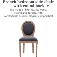 Nrizc French Country Dining Chairs Set Of 6 Farmhouse Dining Chairs Wood Round Back Dining Room Chair For Dining Roomliving R