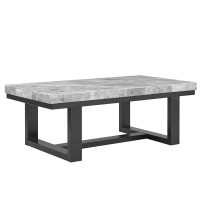 Lucca Gray Marble Cocktail Table