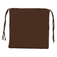 Blazing Needles Indoor 16 x 16 Twill Chair Cushion Chocolate