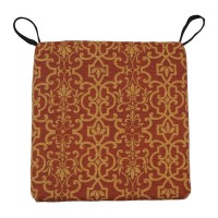 Blazing Needles Set of 4 Outdoor Chair Cushions Vanya Paprika